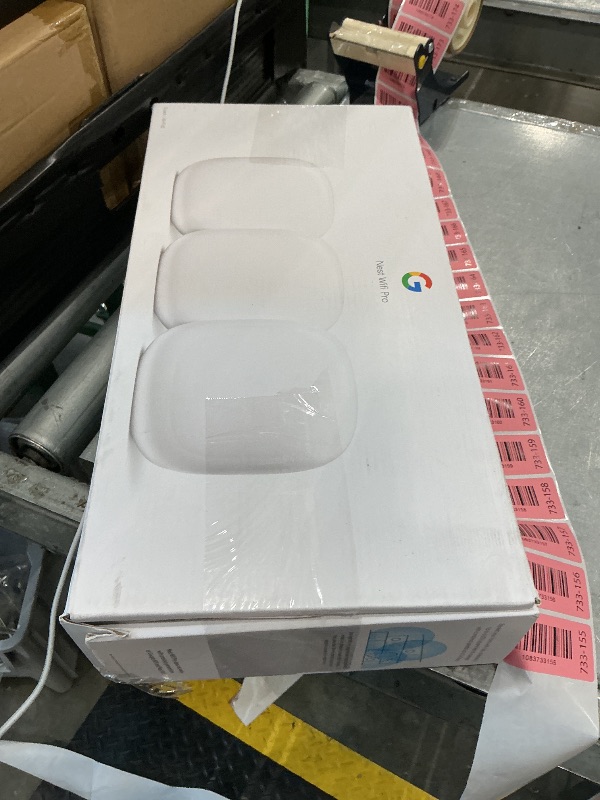 View 2 of [Defective] Google Nest Wifi Pro 3 Pack Snow