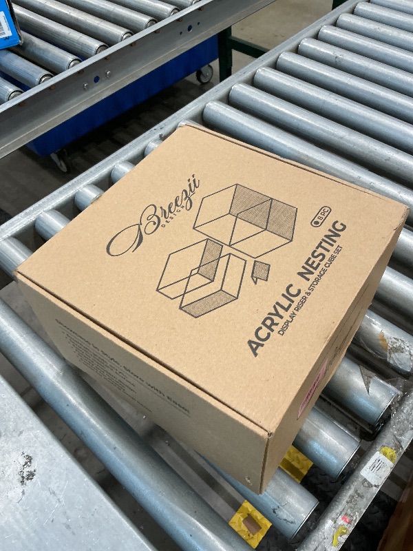 View 2 of 10” Large Buffet Risers with Mini Signs, Table Risers, Buffet Risers and Stands, Acrylic Cube Display Box Riser for Catering Party Buffet Table Food Display, Dessert, Cakes - White, Set of 4 Boxes