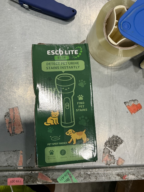 View 2 of [SOLD FOR PARTS] ESCO LITE UV Black Light, 128-LED, for Pet Urine Detection