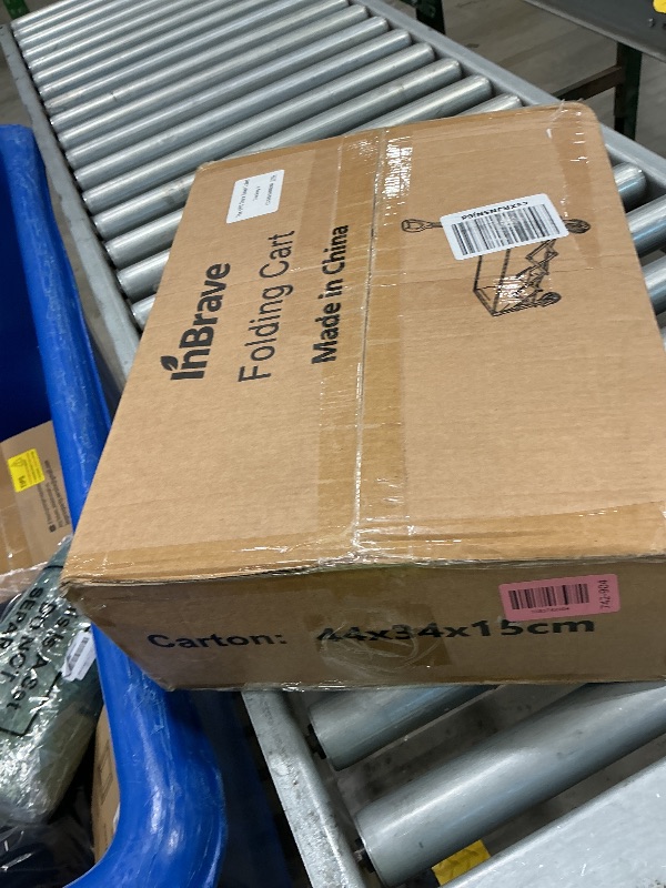 View 2 of [HANDLE BROKEN] InBrave Collapsible Wagon Cart - 360lbs Capacity, Ebony
