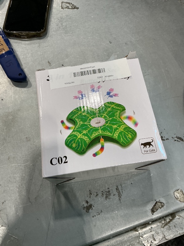 View 2 of [SOLD FOR PARTS] Qraxond Interactive Cat Toy with Butterfly & Tail