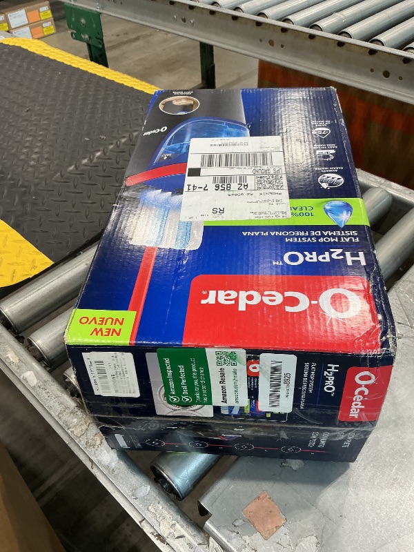 View 2 of [HEAVILY USED] O-Cedar H2prO Flat Mop System | Quick Everyday Cleaning | Dual-Tank Fresh Water System | Machine Washable Reusable Microfiber Mop Pad | Safe on Hardwood, Tile & Vinyl Floors