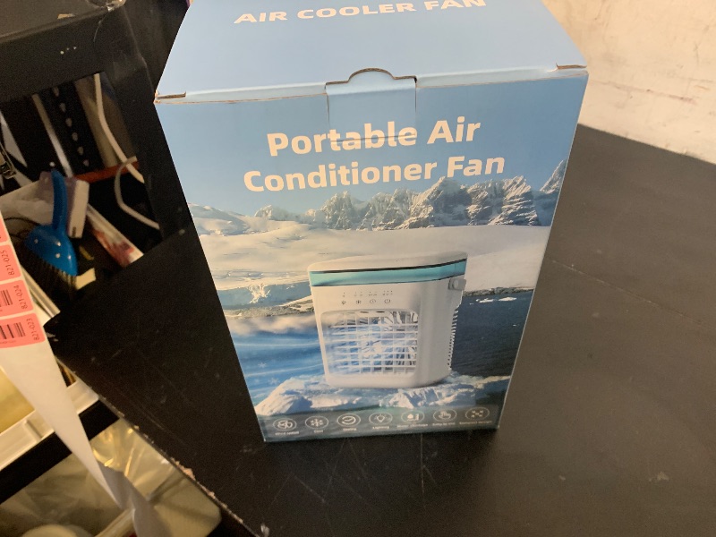 Photo 1 of Portable Air Conditioners,Portable AC Unit with 3 Speed 2 Mist Modes Rapid Cooling,Mini Air Conditioner with 1000ML Water Tank 2/4H Timer LED Lights,Cooling AC Fan for Bedroom Office Camping Car RV