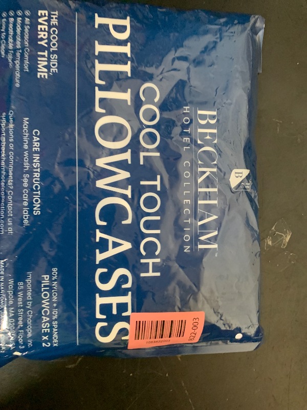 Photo 1 of Beckham Hotel Collection Cooling Pillowcases for Hot Sleepers, King Size Set of 2, Cool Bedding, Envelope Closure, Silky Soft, Breathable, Moisture-Wicking, White