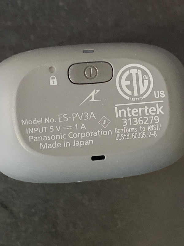 Photo 1 of Panasonic ARC5 Palm-Sized Foil Shaver, Handheld Luxury Compact Travel Shaver with 5-Blade Cutting System and USB-C Charging, Wet/Dry Electric Razor for Daily Shaving Routine - ES-PV3A-K