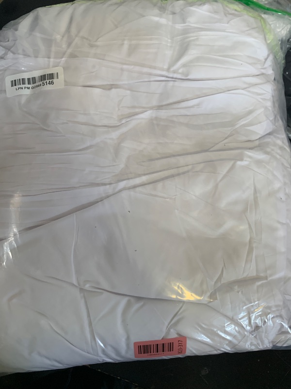 Photo 1 of Davmabcjy 3 in 1 Adjustable Goose Down Pillows Standard Size Set of 1, Cooling Cover Bed Pillows, Fluffy Soft Feather Down Pillow for Back, Stomach or Side Sleepers, 20" x 26"