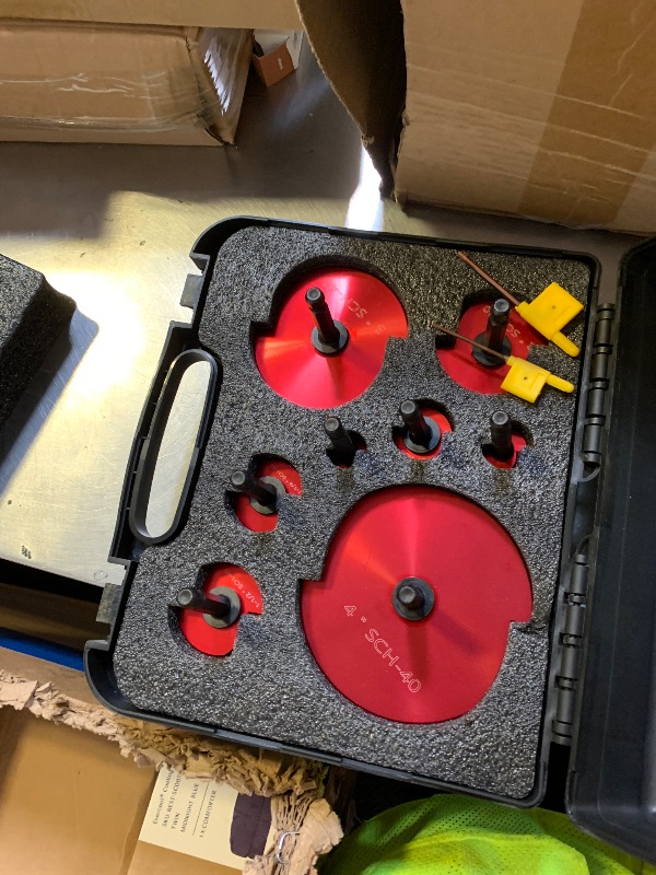Photo 1 of Pvc Reamer Kit, 8-Piece Double-Blade PVC Fitting Saver Socket Saver Tool, 1/2" to 4" Reamer for U.S. Schedule 40 PVC, Tungsten Carbide Alloy Blades, Fits Standard 1/2" Drills