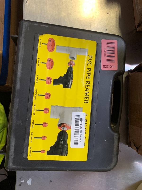 Photo 1 of Pvc Reamer Kit, 8-Piece Double-Blade PVC Fitting Saver Socket Saver Tool, 1/2" to 4" Reamer for U.S. Schedule 40 PVC, Tungsten Carbide Alloy Blades, Fits Standard 1/2" Drills