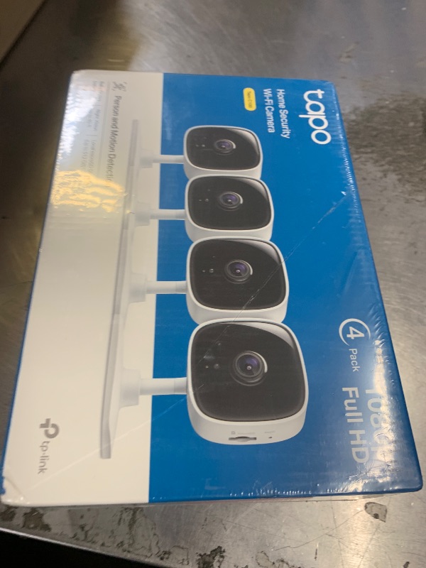 Photo 1 of Tapo 1080P Indoor Wired Security Camera - Works as a Baby & Pet Monitor, Motion Detection, 2-Way Audio, Siren, Night Vision, Subscription-Free Local or Optional Cloud, Works with Alexa, C100(4-Pack)