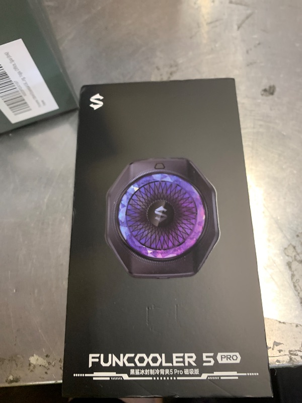 Photo 1 of Black Shark Magnetic Phone Cooler 5 Pro - 18 Addressable RGB LEDs, Detachable Grip, APP-Controlled Thermostatic Cooling Fan for iPhone MagSafe/Android/iPad -Gaming/Streaming/Photography