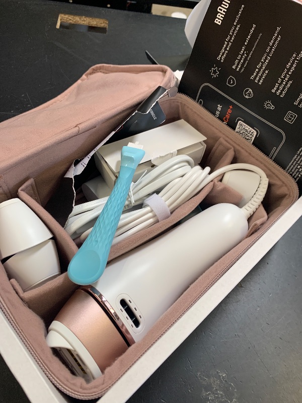 Photo 1 of Braun Skin i-Expert Smart IPL PL7219 at Home Laser Hair Removal for Women and Men with App, Premium Pouch, Venus Razor, 2 Smart Heads, Facial Trimmer