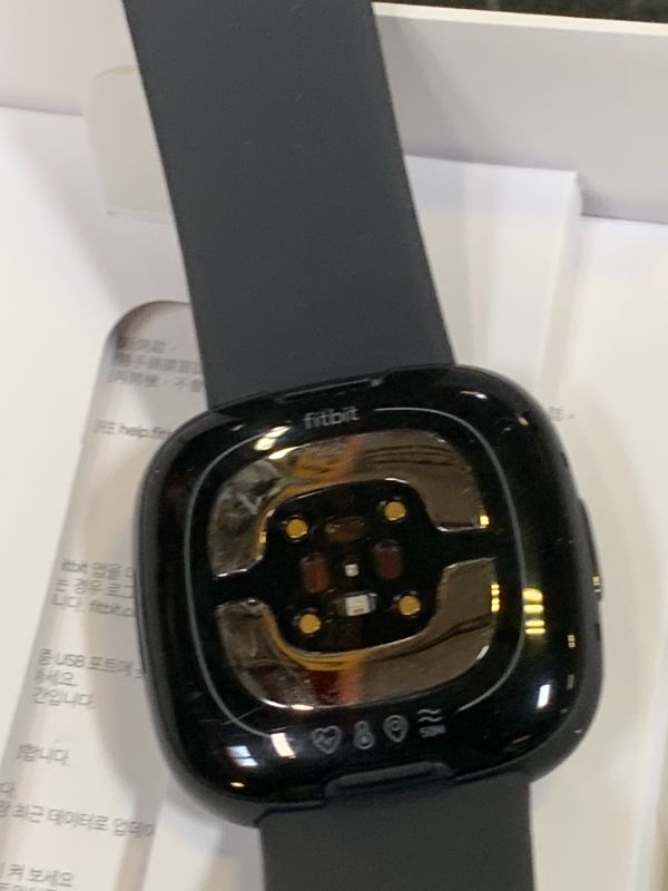 Photo 1 of Fitbit Sense 2 Advanced Health and Fitness Smartwatch with Stress and Sleep Tools - 3-Month Google Health Premium Membership Included - ECG App, SpO2, 24/7 Heart Rate, and GPS - Shadow Grey/Graphite