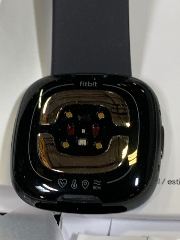 Photo 1 of Fitbit Sense 2 Advanced Health and Fitness Smartwatch with Stress and Sleep Tools - 3-Month Google Health Premium Membership Included - ECG App, SpO2, 24/7 Heart Rate, and GPS - Shadow Grey/Graphite