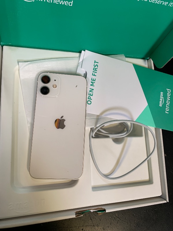 Photo 1 of ******LOCKED-PASSCODE******Apple iPhone 12 Mini, 64GB, White - Unlocked (Renewed Premium)