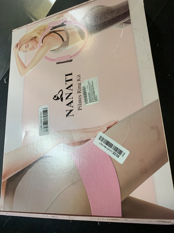 Photo 1 of NANATI Pilates Kit with Ankle Weights, Pilates Essentials Kit for Women, Pilates Equipment with 14.5" Pilates Ring and Ball, Resistance Bands, Core Sliders & Grip Socks for Home Workouts (Pink)