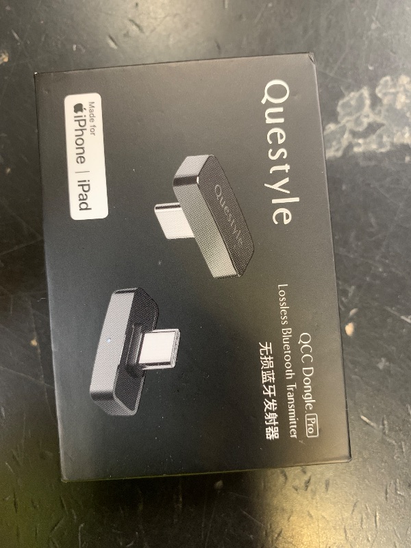 Photo 1 of Questyle QCC Dongle Pro [MFi Certified] USB-C Bluetooth Audio Adapter with LDAC,aptX Lossless&aptX-Adaptive,Low Latency Bluetooth 5.4 Dongle for PS5,Wireless Lossless Transmitter for PC/Headphones