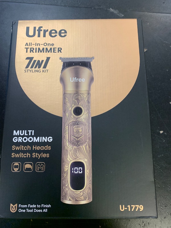 Photo 1 of Ufree Beard Trimmer for Men, Electric Razor Shaver, Cordless Hair Clipper Shaving Kit for Mustache Body Nose Ear Hair Facial, Adjustable Beard Grooming Kit Father Birthday Gifts for Men Husband Dad