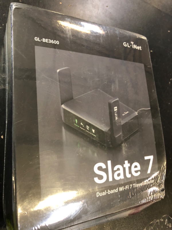 Photo 1 of GL.iNet GL-BE3600 (Slate 7) Portable Travel Router, Pocket Dual-Band Wi-Fi 7, 2.5G Router, Portable VPN Routers WiFi for Travel, Public Computer Routers, Business Trip, Mobile/RV/Cruise/Plane