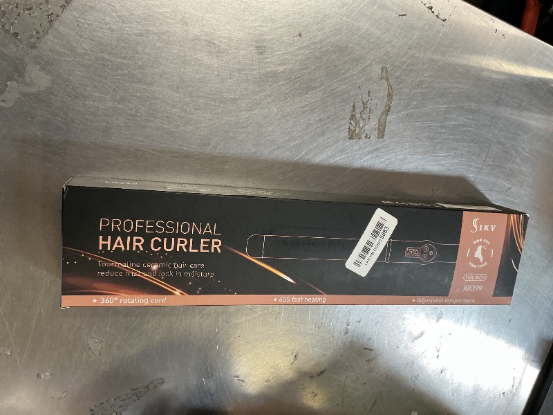 Photo 1 of 1 1/4 Inch Curling Wand Ceramic Long Barrel,1.25 Inch Curling Wand Iron for Long Hair,Dual Voltage Hair Curling Wand