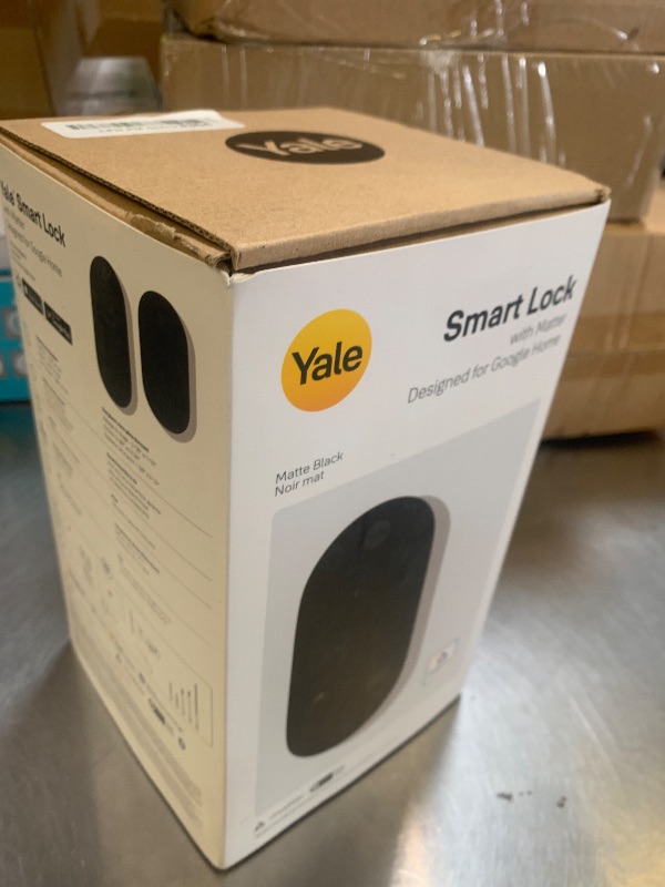 Photo 1 of Yale Matte Black Keyed Deadbolt Smart Lock with Google Matter, YRD510-MT1-BLK