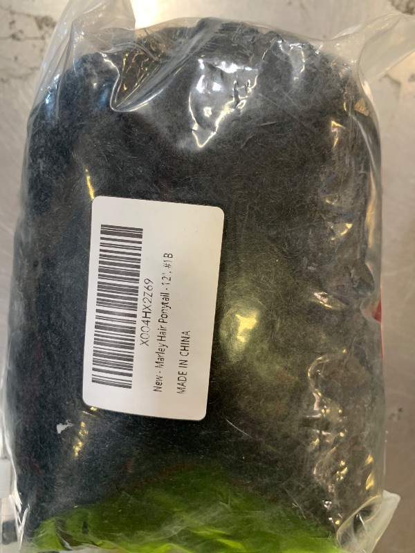 View 2 of VAVANGA Short Marley Hair Drawstring Ponytail Black 4C Afro Puff Bun Braiding Ponytail Hair with Clips Synthetic Afro Kinky Curl Pony Tail Hairpiece for Black Women - Natural Black 12"
