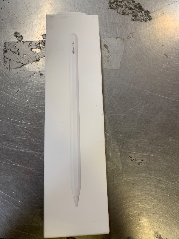 Photo 1 of Apple Pencil Pro: Latest Model - Device Compatibility Check Required - Pixel-Perfect Precision, Tilt and Pressure Sensitivity, Perfect for Note-Taking, Drawing, and Art. Charges and Pairs Magnetically