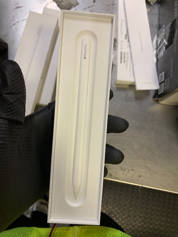 Photo 1 of Apple Pencil Pro: Latest Model - Device Compatibility Check Required - Pixel-Perfect Precision, Tilt and Pressure Sensitivity, Perfect for Note-Taking, Drawing, and Art. Charges and Pairs Magnetically