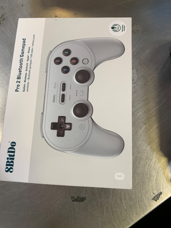 Photo 1 of 8BitDo Pro 2 Bluetooth Controller for Switch/Switch 2, Hall Effect Joysticks, 2 Pro Back Paddle Buttons, Wireless Gaming Controller for Switch, PC, Android, and Steam Deck & Apple (Gray Edition)