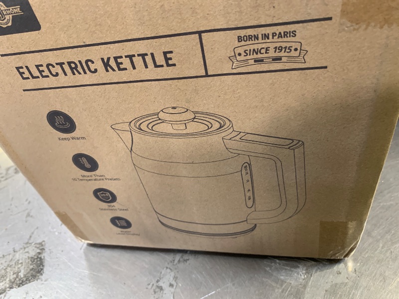 Photo 1 of Electric Kettle with Temperature Control, 1.7L 1500W Stainless Steel Tea Kettle, 13 Preset Temperatures, LED Display, Keep Warm 2 Hours, Strix Thermostat, BPA Free Hot Water Boiler for Tea & Coffee