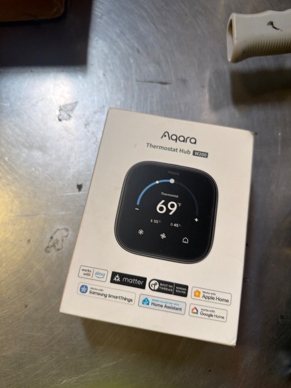 Photo 1 of Aqara Smart Thermostat W200 with Apple Adaptive Temperature & Clean Energy Guidance, 4" Touchscreen, Matter Controller, Built-in Radar Sensor, Works with Apple Home, Siri, Google Assistant, Alexa