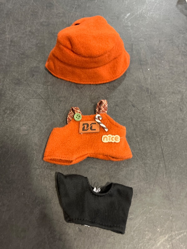 Photo 1 of Doll Clothes Set for Labubu Dolls Accessories, 3-Piece Outfit with Hat, Clothes & Accessory, Fits 17cm Dolls (No Doll)