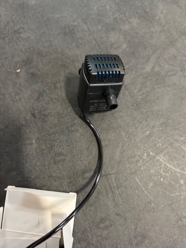 Photo 1 of 90 GPH (350L/H) Mini Submersible Pump, 4W Small Fountain Pump for Aquariums, Tabletop Fountains, Pet Waterers & Indoor/Outdoor Water Features (50GPH?USB?)