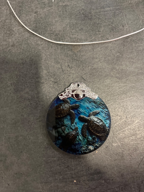 Photo 1 of 3" Stained Glass Ornaments for Christmas Tree, Heirloom Keepsake, Gift Idea - Sea Turtles
