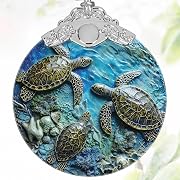Photo 1 of 3" Stained Glass Ornaments for Christmas Tree, Heirloom Keepsake, Gift Idea - Sea Turtles
