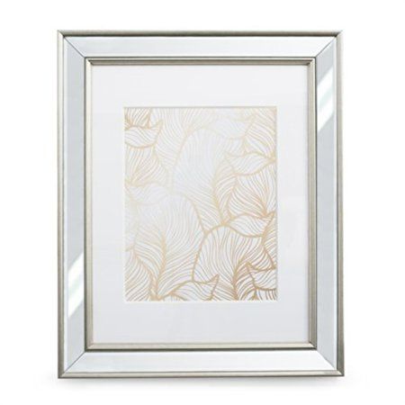 View 1 of 11x14 Mirrored Picture Frame - Matted to 8x10 Frames by EcoHome