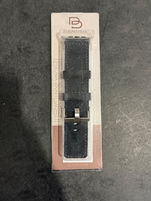 Photo 1 of Bandsie Leather Band Compatible with Apple Watch Ultra 3/Ultra 2/Ultra Band 49mm 46mm 45mm 44mm 42mm for Men, Vintage Genuine Suede Leather Wristband Strap for iWatch Series 11 10 9 8 7 6 5 4 SE 3 2 1