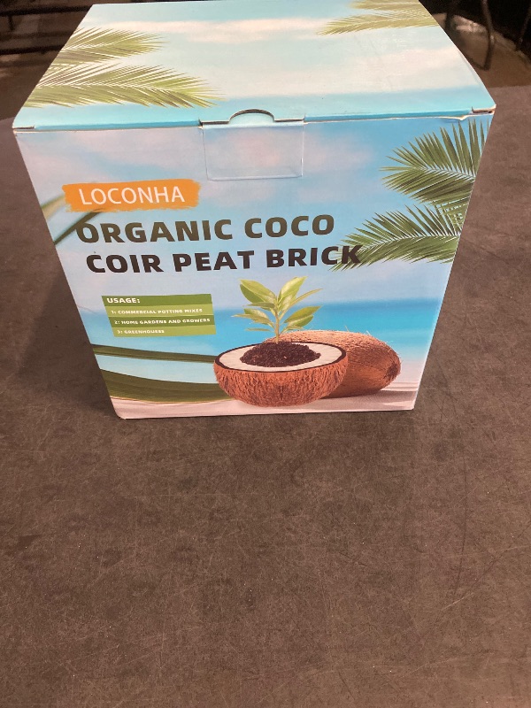 Photo 1 of Coco Coir Bricks 6 Pack Premium 100% Organic Peat Moss, Fiber Coconut Husk for Planting, Gardening, Potting Soil Substrate