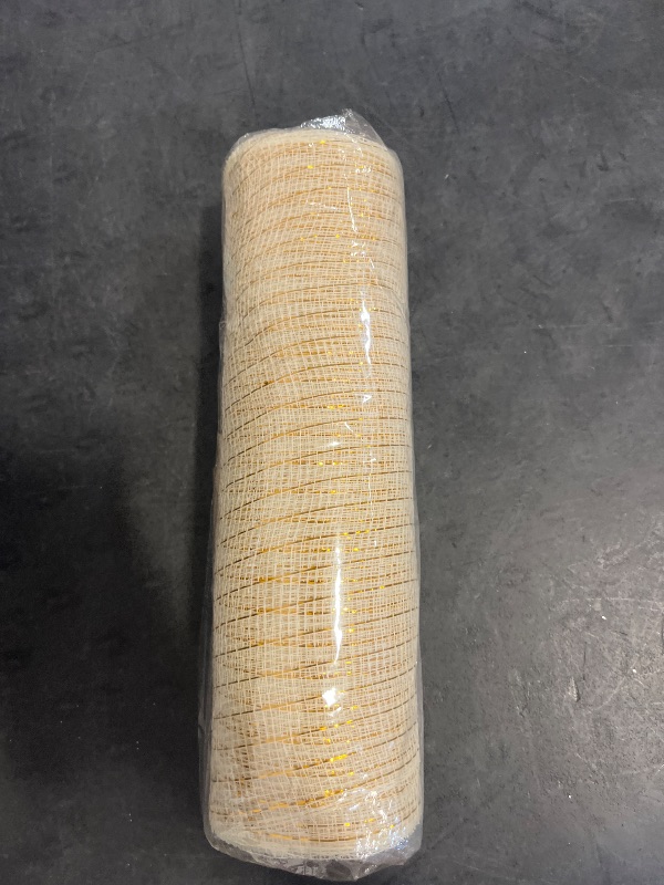 View 2 of BESTONE gold metallic mesh with metal foil 10x10