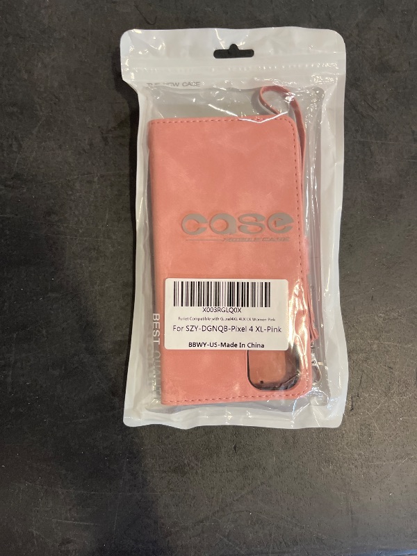 Photo 1 of Argyle Wallet Case for Google Pixel 4 XL with Wrist Strap Shoulder Strap, Card Slots Folio Purse, Luxury PU Leather Stand Accessories Phone Cover for Pixle 4XL Pixel4XL 4LX LX Women Men Pink