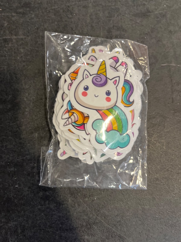 Photo 1 of BEATRI Unicorns Stickers 50Pcs Waterproof Vinyl for Water Bottles Laptop, Phone, Journal & Travel Gear | Non-Repeating Decals, High-Definition Print Cute Unicorn Decor Gift Party Favors