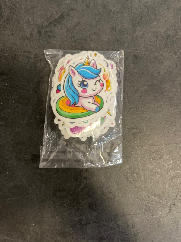 Photo 1 of BEATRI Unicorns Stickers 50Pcs Waterproof Vinyl for Water Bottles Laptop, Phone, Journal & Travel Gear | Non-Repeating Decals, High-Definition Print Cute Unicorn Decor Gift Party Favors