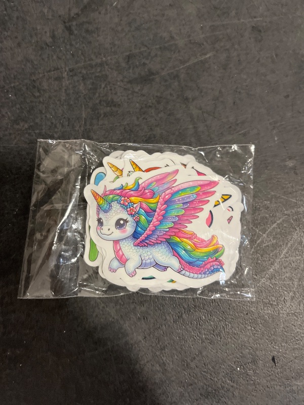 Photo 1 of BEATRI Unicorns Stickers 50Pcs Waterproof Vinyl for Water Bottles Laptop, Phone, Journal & Travel Gear | Non-Repeating Decals, High-Definition Print Cute Unicorn Decor Gift Party Favors