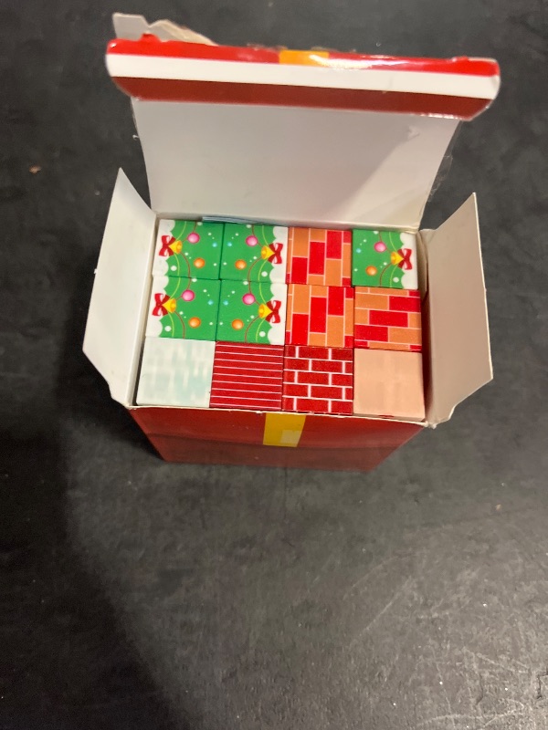Photo 1 of A V Christmas Magnetic Blocks 48 Pcs, Magnetic Tiles Building Set,Build Santa, Reindeer, Snowman & Village,STEM Educational for Kids