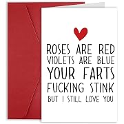 Photo 1 of Funny Anniversary Card Gift Him Her, Rude Anniversary Cards Gift For Men Women, Happy Valentines Day Cards for Boyfriend, Husband, wife, Girlfriend, Fiancé, Partner, Birthday Cards