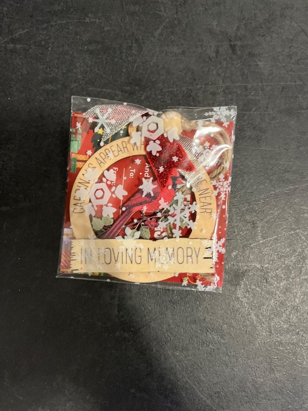 Photo 1 of Cardinal Appear When Angels Are Near Christmas Ornaments, Sympathy Gifts for Loss of Loved One, In Memory of Loved One Gift, Cardinal Memorial Gift, Angel Ornament, Wooden Christmas Ornament (H25)