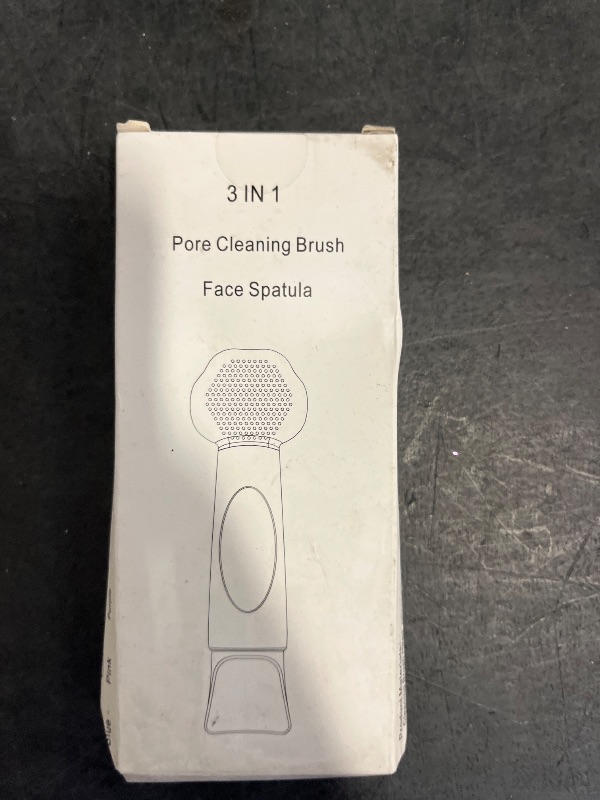 View 2 of Silicone Face Scrubber, 3 in 1 Pore Brush Skin Scrubber Face Spatula with Face Mask Applicator Tool, Pore Cleaner, Blackhead Remover, Makeup Removal, Mud Mask, Body Lotion (Blue)