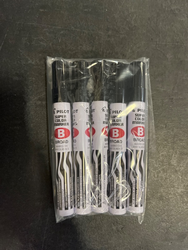 Photo 1 of 5 pack Pilot SC-B Super Color Broad Marker