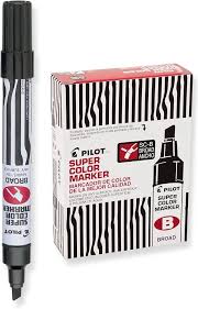Photo 1 of 5 pack Pilot SC-B Super Color Broad Marker
