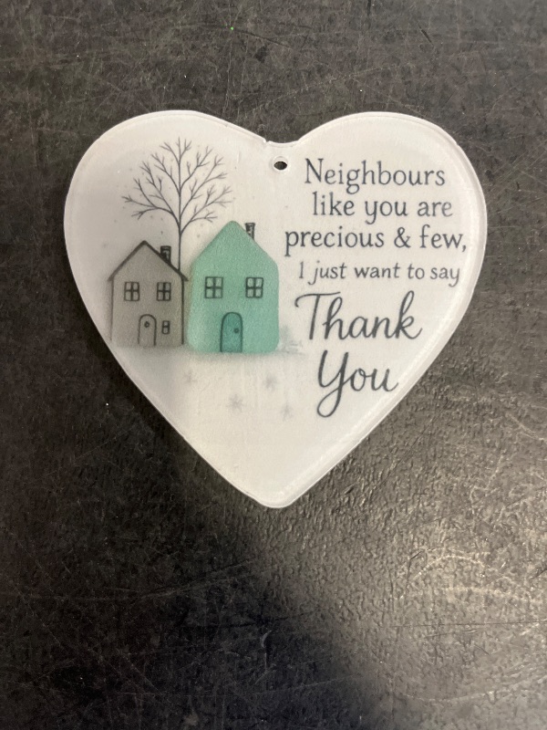 Photo 1 of 2026 Heart-Shaped Sea Glass 3D Printing Friendship Decor - Eternal Friendship Keepsake Hanging Ornament (Ornament 2)