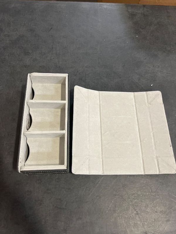 Photo 1 of 2-in-1 PU Leather Card Rack & Dice Tray | Convertible Deck Organizer and Dice Rolling Tray for Board Games, RPGs, and TCGs.